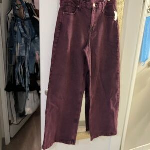 GAP Women's TALL  High Rise Jeans - Deep Purple/BURGUNDY… 33/16 TALL